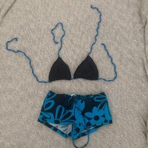 Swim set with boy shorts